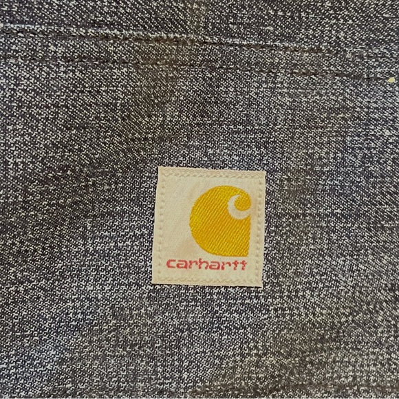 Carhartt Quilted Jacket in Black and  Navy Denim - Picture 7 of 7